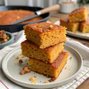 Sweet Potato Cornbread: Moist and Flavorful Southern Classic 5 Soft and delicious sweet potato cornbread with a golden crust, perfect for any meal or holiday gathering.